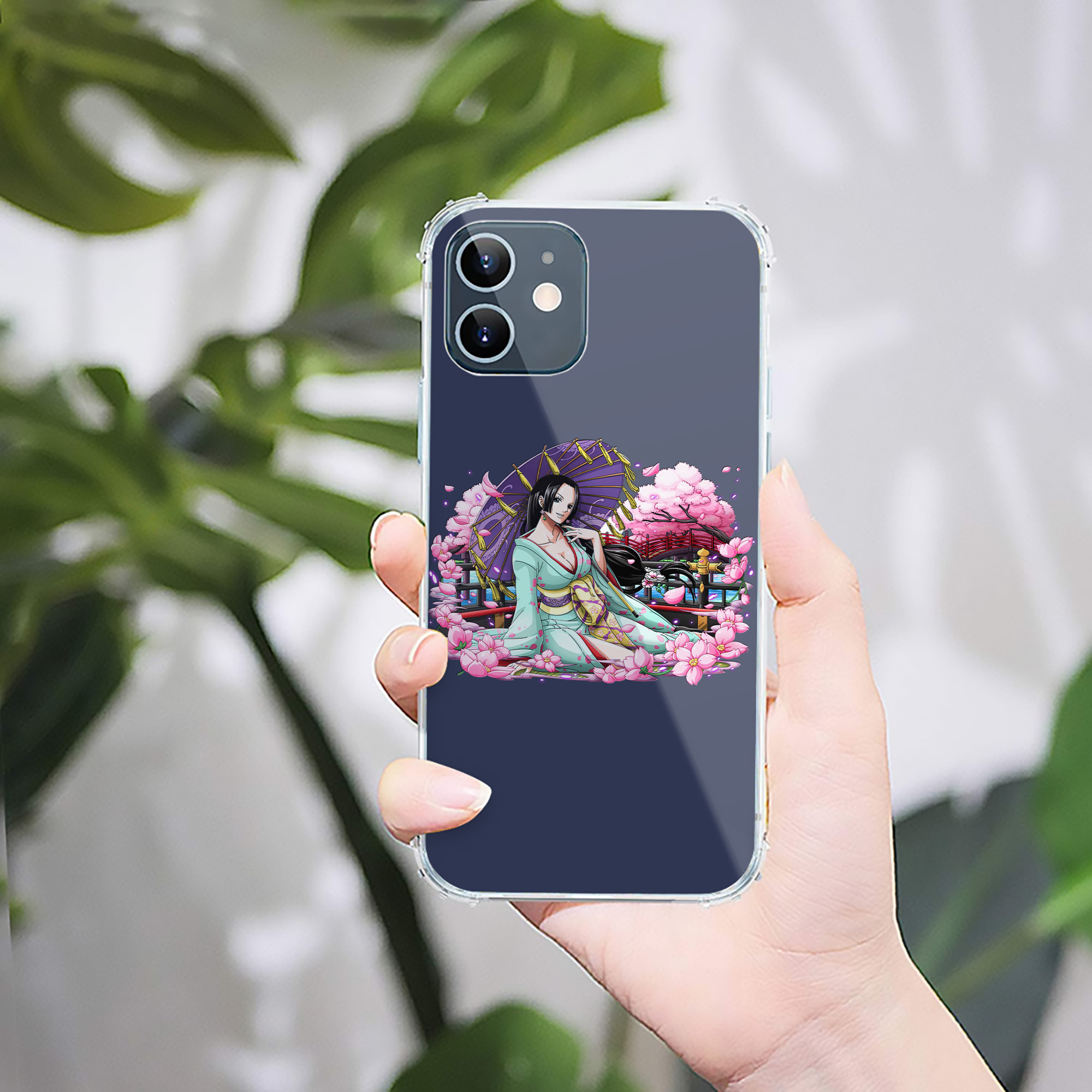 （画像用） ワンピース ボア・ハンコック ONE PIECE Boa·Hancock 【iPhone 12シリーズ対応】透明スマホケース（クリアソフトケース）